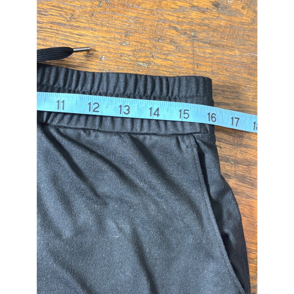 Quince Flowknit Mid-Rise Jogger Black Recycled Polyester Spandex Pants Size M - Picture 9 of 12